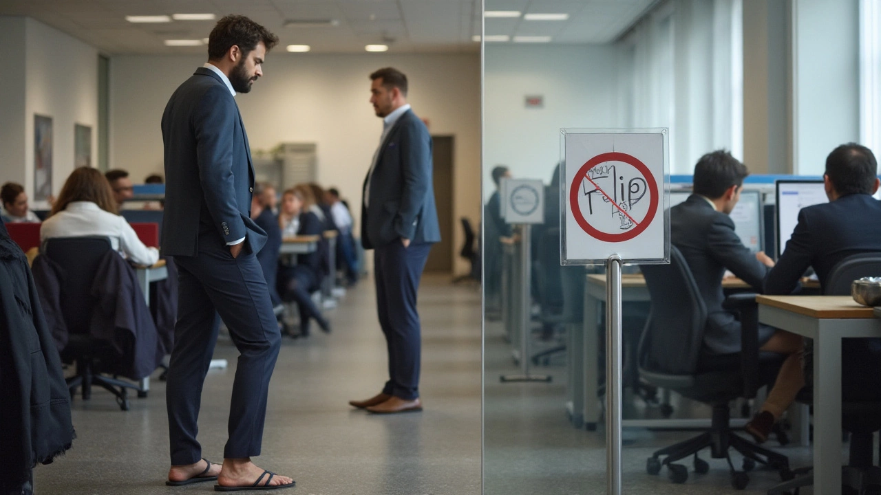 Why Flip Flops Are Banned in Professional Settings