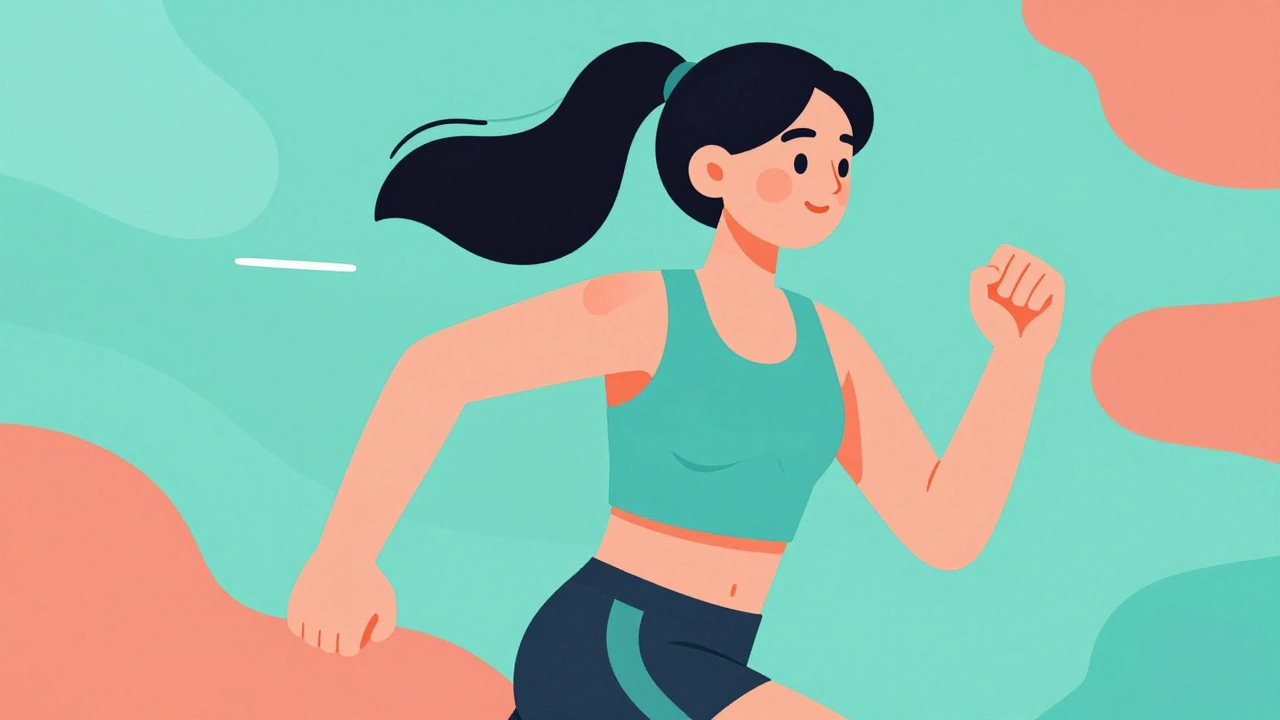 Girl enjoying sports while wearing a comfortable supportive athletic top.